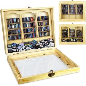 القلق كتب الكتب 300PCS كتب مصغرة مصغرة الكتب زخرفة مصغرة ديكور الكتب ديكور رفك مكتبة الكتب المصغرة لمحبي الكتب ديكور مكتب غرفة المنزل (اللون الطبيعي) in Kuwait