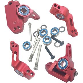 RC Alloy Caster Block & Counering Clocks وشركات محور كعب الخلفي لـ Traxxas 1/10 2WD Slash ، Stampede ، Rustler ، Nitro Slash-Replaces 3632 3736 3752