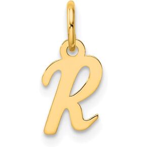 Jewels By Lux 14K Yellow Gold Small Script Letter Initial Charm in Kuwait