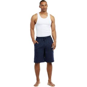 Cottonbell Men's Big and Tall Longer Length Lounge Pajama Shorts in Saudi Arabia