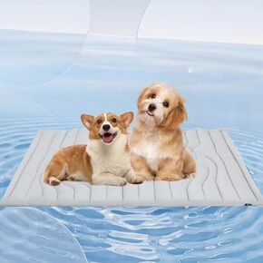 Dog Cooling Mat, 36" x 23" Cooling Mat for Dogs, Medium Cooling Pad for Dog, Double-Side Dog Crate Pad for Kennel, Bed, Sofa, Pet Cooling Mats for Dogs Cats, Dog Bed Mat for Camping Outdoors