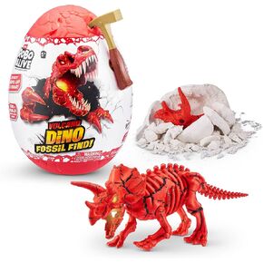 Robo Alive Volcano Dino Fossil Find Triceratops by Zuru Boys 5+ Dig and Discover ، STEM -Excavate phossitics Phossils ، Toys Educational Toys ، Great Science Kit Gift (Triceratops)