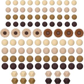 100Pcs Daisy Flower Silicone Beads for DIY Jewelry Making Necklaces Bracelets Keychains
