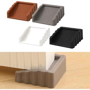 4Pack Door Stoppers Doorstop, Rubber Door Stoppers Wedge, Doors Stops for Door, Rubber Door Stopper Wedge, 4 Colors Door Stop