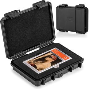 Graded Card Storage Box, PSA Slab Case Holder for Graded Cards, Top Loaders Trading Card Storage Hard Case for Sports Card, Top Loaders, One Touch, Game Cards (2 Row)