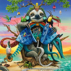 Ravensburger Afterglow 500 Piece Jigsaw Puzzle | Magical Endangered World by Dulk | Environmentally Inspired Art | Premium Quality | Eco-Friendly Materials