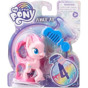My Little Pony Pinkie Pie Potion Pony Figure - 3-Inch Pink Pony Toy with Brushable Hair, Comb, and 4 Surprise Accessories