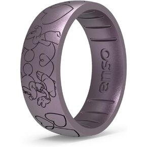 Enso Rings Disney Silicone Ring - Collection Valentine's Day - Disney Sweethres - Plum Soft - 6