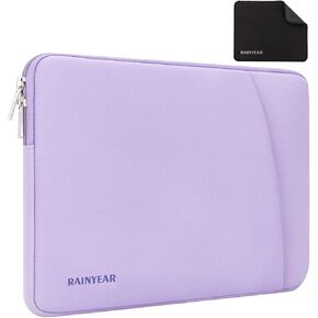 RAINYEAR Laptop Sleeve Case 11-13 Inch Protective Portable Case with Front Pocket, Briefcase Computer Cover Laptop Bag Compatible with MacBook Air/Pro, HP, Dell, Lenovo, Acer, Black