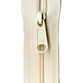 YKK Designer Accents Ziplon Closed Bottom Zipper, 22", Cream