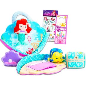 Little Mermaid PlaySet - حزمة حصيرة نشاط حورية البحر الصغيرة مع ملصقات الصدف الصغيرة حورية البحر ، ملصقات ، المزيد | ديزني ليتل ميرميت مسرحيات in Kuwait