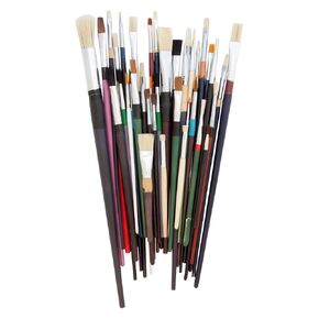 Jack Richeson Slightly Imperfect Camel Hair Quality Brush Set, Set of 42