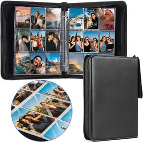 Trading Card Binder 9 Pocket, Premium Zip Trading Card Binder, 900 Double Sided Pocket PU Leather Card Collection Binder, Premium Card Book, Collector Album, Card Folder for MTG, TCG, Sports Cards