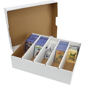 3900 Count Monster 5 Row Storage Box for Collectible Trading Cards, Soccer, Baseball Game Cards