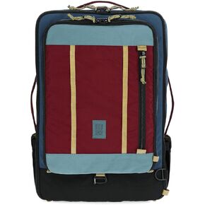 Topo Designs Global Travel Bag 30-40 Liter - Carry-on Compliant Versatile Pack, 3 Carry Options, External Laptop Sleeve (Eco-Friendly, 40L, Denim)