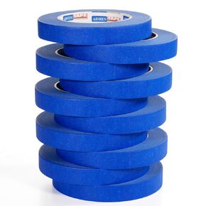 ADHES Upgrade Blue Painters Tape, Masking Tape for Painting 36 Rolls x 1.41 Inch x 60 Yards, Blue Paint Tape No Residue Outdoor Anti UV Multi Surface Use, Total 2160 Yards