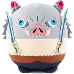Anime Plush Doll Toy Tanjirou Nezuko Stuffed Plushie Figures Keychain Decoration Kids Gifts Halloween Cosplay Props (Hashibira Inosuke, 10cm /3.94inch)