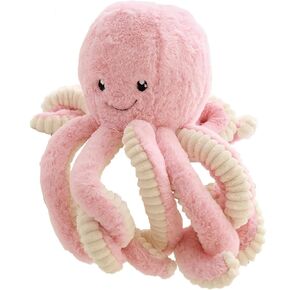 HAPTIME Pink Octopus Plush, Kawaii Plushies, Cute Stuffed Animal, Great Gift for Kids Children Boys Girls (15.7 inch)