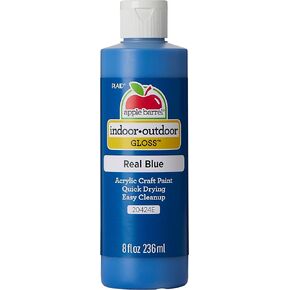 Apple Barrel Gloss Acrylic Paint in Assorted Colors (8 oz), 20424E Gloss Real Blue