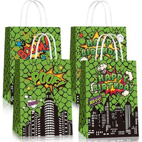 Asiriven 16 Pcs Goodie Bags Party Favors Candy Bags For Theme Birthday Party Decorations (16)
