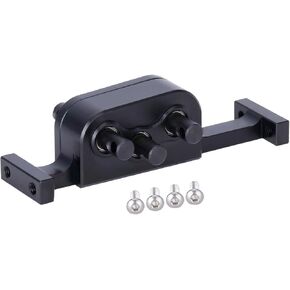 Transfer Case with Reverse Shaft for 1/10 LCG RC Crawler SCX10 Chassis DIY Ugrade Parts (Black)