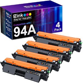 E-Z Ink Compatible Toner Cartridge Replacement for HP 94A CF294A 94X Compatible with Laserjet M118dw, M148dw, M148fdw, M149fdw, M118, M148 Printer (Black, 4 Pack)