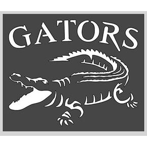 Plastic Stencil - Alligator Design - 6x5" Perfect for Drawing and Art Projects