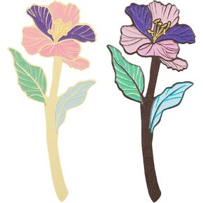 Leather Flower Bookmark – with Leather Page Marker with Unique Floral Shape, Perfect Reading Gifts for Book Lovers, Readers, Men & Women, Durable and Elegant Bookmarks(A)