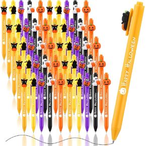 50 Pcs Pens Ballpoint Pen Bulk 5 Colors Gel Ink Cute Cartoon Ballpoint Pen Funny Aesthetic Pens for Office Party Favor Goodie Bag Stuffers(Retro,Bunny)