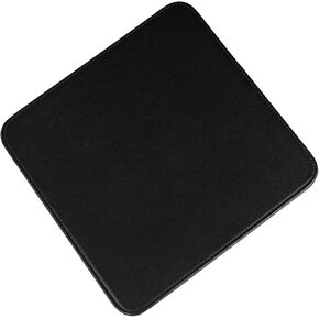 Castle Moat Mouse Pad Durable Genuine Leather, Easy to Clean Computer Mouse Pad with Non-Slip Rubber Base for Home and Office (Logo)