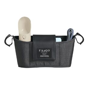 Free to GO: Stroller Organizer. A Stylish Way to Carry Your Pets Necessities While on The go.