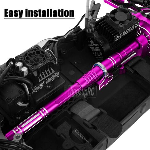 RC Upgrades Part for 1/10 Big Rock 3s Blx.Senton/Granite 3S BLX(Mega 550),1/8 Typhon 3S BLX&Mega 550.Aluminium Center Slider Driveshafts Center Drive Shaft CVD,Titanium in Kuwait