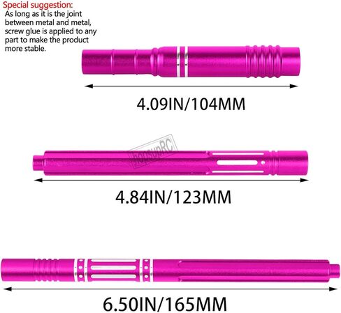 RC Upgrades Part for 1/10 Big Rock 3s Blx.Senton/Granite 3S BLX(Mega 550),1/8 Typhon 3S BLX&Mega 550.Aluminium Center Slider Driveshafts Center Drive Shaft CVD,Titanium in Kuwait