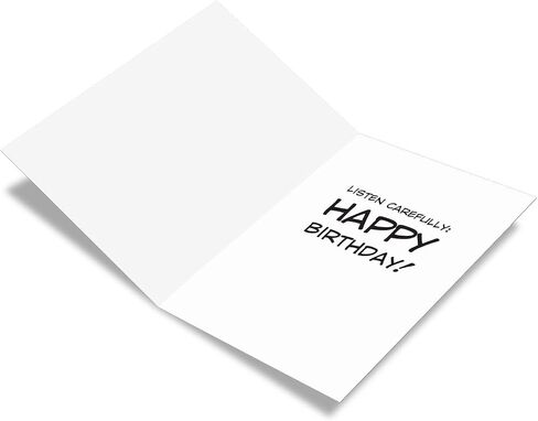 NobleWorks Funny Birthday Paper Card with 5 x 7 Inch Envelope (1 Card) Bday Want Underwear Collins Birthday Cartoon 4760Z in Saudi Arabia
