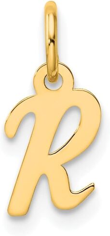 Jewels By Lux 14K Yellow Gold Small Script Letter Initial Charm in Kuwait