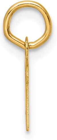 Jewels By Lux 14K Yellow Gold Small Script Letter Initial Charm in Kuwait