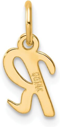 Jewels By Lux 14K Yellow Gold Small Script Letter Initial Charm in Kuwait