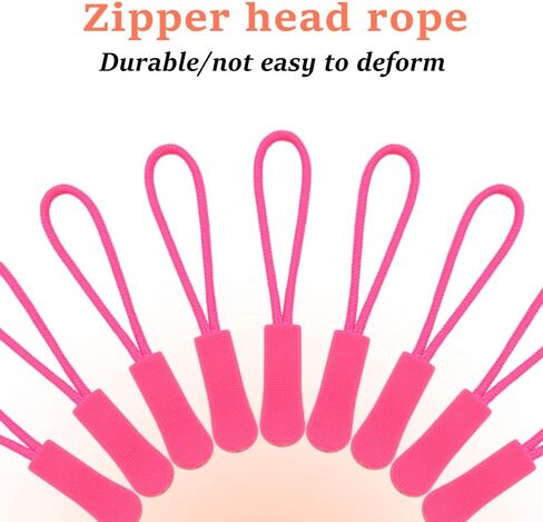 Ceeysee 50 قطع السوستة يسحب استبدال 66 مم zipper tab علامات zips سحب مساعد سلك المساعد مثبت للأمتعة ، حقيبة ، السترات (LLS/وردي داكن) in Kuwait