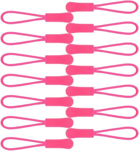 Ceeysee 50 قطع السوستة يسحب استبدال 66 مم zipper tab علامات zips سحب مساعد سلك المساعد مثبت للأمتعة ، حقيبة ، السترات (LLS/وردي داكن) in Kuwait