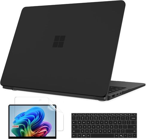 B BELK Case for Microsoft Surface Laptop 13.8 inch Touchscreen 2024 (7th Edition) Model: 2036, Plastic Hard Shell Case + Keyboard Cover + Screen Protector for 13.8'' Microsoft Surface, Crystal Clear in Saudi Arabia