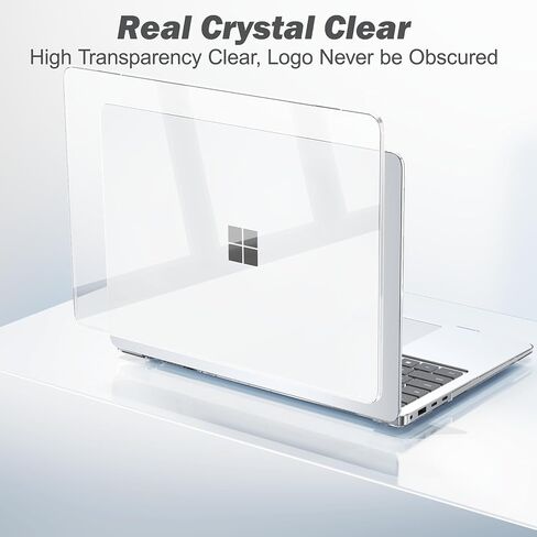 B BELK Case for Microsoft Surface Laptop 13.8 inch Touchscreen 2024 (7th Edition) Model: 2036, Plastic Hard Shell Case + Keyboard Cover + Screen Protector for 13.8'' Microsoft Surface, Crystal Clear in Saudi Arabia