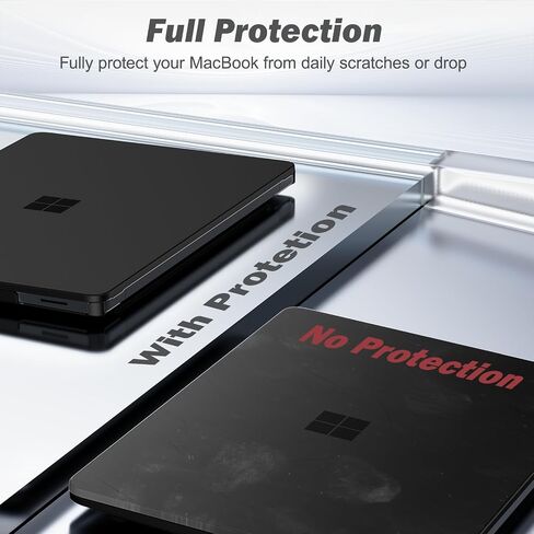 B BELK Case for Microsoft Surface Laptop 13.8 inch Touchscreen 2024 (7th Edition) Model: 2036, Plastic Hard Shell Case + Keyboard Cover + Screen Protector for 13.8'' Microsoft Surface, Crystal Clear in Saudi Arabia