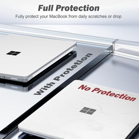 B BELK Case for Microsoft Surface Laptop 13.8 inch Touchscreen 2024 (7th Edition) Model: 2036, Plastic Hard Shell Case + Keyboard Cover + Screen Protector for 13.8'' Microsoft Surface, Crystal Clear in Saudi Arabia