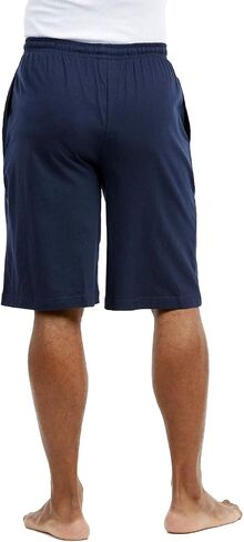 Cottonbell Men's Big and Tall Longer Length Lounge Pajama Shorts in Saudi Arabia