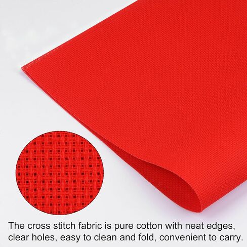 Uxcell 14 Count Cross Stitch Cloth 20 × 28 بوصة عبر غرزة قماش كلاسيكي. in Saudi Arabia