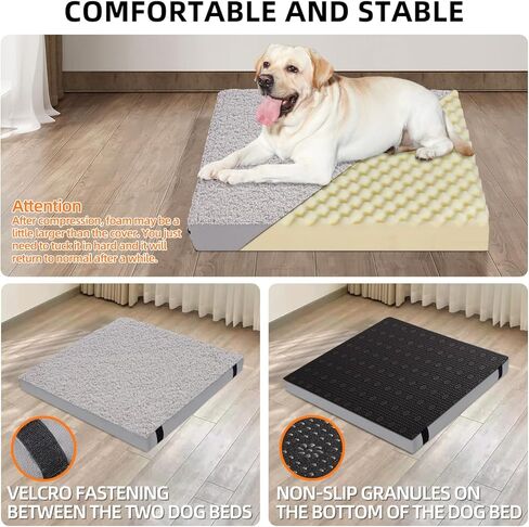 Dog Bed for Back Seat Extender for Truck,Truck Dog Seat Cover Back Seat Waterproof Large Dog Bed,Washable Truck Dog Bed for Dog Hammock,Orthopedic Dog Bed (Black, for Full Size Truck) in Kuwait