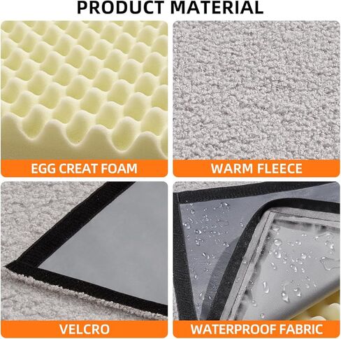 Dog Bed for Back Seat Extender for Truck,Truck Dog Seat Cover Back Seat Waterproof Large Dog Bed,Washable Truck Dog Bed for Dog Hammock,Orthopedic Dog Bed (Black, for Full Size Truck) in Kuwait