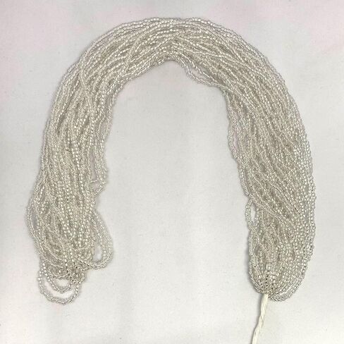 Czech 11/0 Glass Seed Beads, Silver Lined - 12 String Hanks, Multi Colors (Silver) in Kuwait