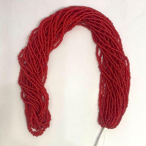 Czech 11/0 Glass Seed Beads, Silver Lined - 12 String Hanks, Multi Colors (Silver) in Kuwait