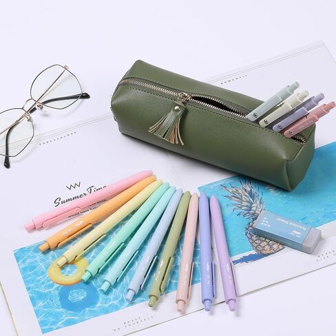 Mr. Pen- PU Leather Pencil Case, Boho Style, Pencil Case Small Pencil Pouch Aesthetic, Cute Pencil Case Aesthetic, Leather Pencil Pouch Small Pencil Case, Slim Pencil Pouch, Pencil Case Leather in Saudi Arabia